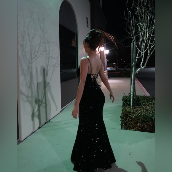 Dark Green Sparkly Dress - Picture 6 of 6